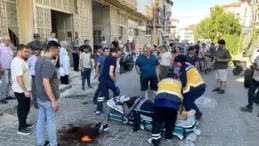 Seyir halindeki motosikletten düşen 65 yaşındaki kadın ağır yaralandı